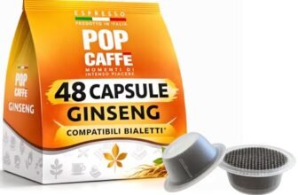 48 CAPSULE GINSENG COMPATIBILI BIALETTI POP CAFFE’