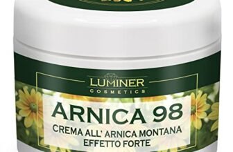 Arnica per Cavalli Uso Umano 500ml, Crema Arnica Forte e Artiglio del Diavolo per Massaggi ad Articolazioni e Muscoli, Formula Naturale Concentrata ad Azione Rapida Made In Italy LUMINER