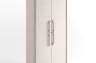 Keter Armadio Portascope Gulliver, 8 Ripiani Pieghevoli, da Esterno, Ideale per Balcone e Giardino, Sabbia/Beige, 80x44x182 H Cm