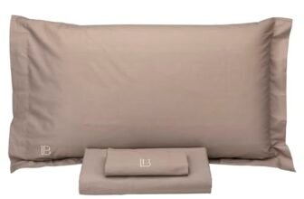 hermet Parure Copripiumino Matrimoniale Percalle 100% Cotone Laura Biagiotti Tortora