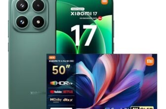 XIAOMI 17, Smartphone 12+512GB, Lenti Leica Summilux, Sensore Light Fusion 950, Batteria 6330 mAh, HyperAI, Venture Green, Garanzia 2 anni+1 anno extra, Caricatore non incluso+TV A Pro QLED 50″