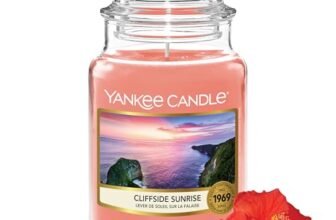 Yankee Candle Scented Candle | Candela in giara grande della Alba Sulla Scogliera | Candele a lunga combustione: fino a 150 ore | Regali perfetti per le donne