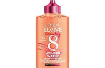 L’Oreal Paris Elvive Balsamo Liquido con Tecnologia Lamellare, Trattamento per Capelli Lunghi e Danneggiati, Capelli Effetto Seta, Wonder Water, 200ml
