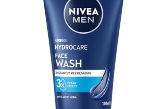 NIVEA MEN Hydrocare Gel Detergente Viso XXL 150 ml, Detergente viso uomo in maxi formato per 3x detersione efficace, Skincare uomo idratante e rinfrescante con Aloe Vera per tutti i tipi di pelle