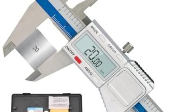 Calibro Digitale IP54 Impermeabile, Professionale Micrometro in Acciaio da 150mm/6 pollice, Calibro Metallo con Display LCD, Pollici/Millimetri/Frazione Conversione Calibro Elettronico