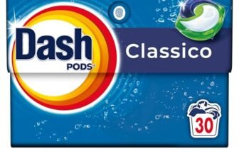 Dash Pods Detersivo In Capsule, 30 Lavaggi, Classico, Rimuove Le Macchie, Igienizza, Brillantezza Per I Capi