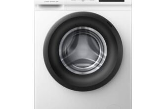 Hisense WF1Q1041BW – Lavatrice, classe A, 10 kg, 1400 giri/min, altezza 84,5 cm x larghezza 59,5 cm, colore bianco, funzione vapore 99,9%, lavaggio rapido +, lavaggio automatico, finitura differita,