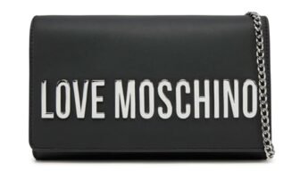 Moschino Women’s Love Shoulder Bag, Black, One Size, Contemporary