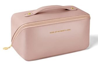 Aucuu Borsa Cosmetica da Viaggio, Beauty Case da Viaggio Donna, Borsa da Viaggio per Cosmetici, Borsa Cosmetica da Donna in Morbida Pelle PU, Borse da Toilette Impermeabile Portatile