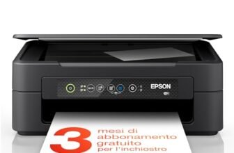 Epson Stampante Expression Home XP-2200, multifunzione 3 in 1: scanner/fotocopiatrice, A4, getto d’inchiostro a colori, Wi-Fi Direct, cartucce separate, ultracompatta