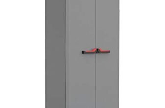 Keter Armadio Alto Stilo, 3 Ripiani Regolabili, Grigio Scuro, 68x39x173 H Cm