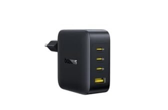 Baseus Enerfill Caricatore USB C 140 W, 4 Porte USB C, Caricatore PD con PPS, GaN, Caricatore Rapido Compatibile con MacBook Pro/Air, iPad, Laptop, iPhone 17/16/15/14/13/12 Pro Max, Galaxy S25, Pixel