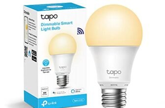 Tapo L510E Lampadina Wi-Fi E27, Funziona con Amazon Alexa e Google Home, 806 lumen, Giallo caldo dimmerabile dall’ 1% al 100%, 2700 K, Controllo da remoto, 1 pezzo