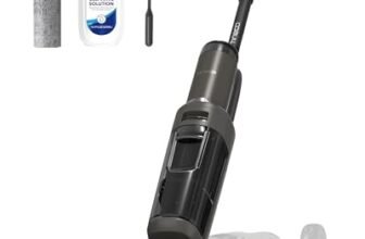 Tineco FLOOR ONE i6 Stretch, Aspirapolvere e Lavapavimenti 2 in 1, 20 000Pa, Design Piatto 180°, Anti-Groviglio, Autopulente, Asciugatura 85℃, 40 Min Autonomia, Batteria Pouch Cell