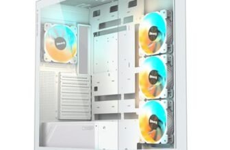 Gigabyte C500 Panoramic Stealth ATX Mid Tower Vetro Temperato RGB Fusion PC Case – Nero – GB-C500P ST