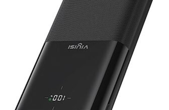 VIYISI Power Bank 30000mAh, caricatore portatile a ricarica rapida 20W PD, batteria esterna USB C con display LED, 4 uscite e 3 ingressi compatibili con iPhone/Samsung/Xiaomi/Huawei/iPad/Tablet, ecc