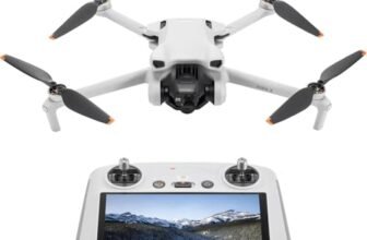 DJI Mini 3 (con DJI RC) – Mini drone con fotocamera leggero, con stabilizzatore a 3 assi, video in 4K HDR, autonomia 38 minuti, trasmissione video fino a 10 km, riprese verticali, return integrato