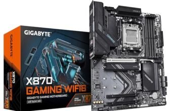 GIGABYTE X870 GAMING WIFI6 Scheda Madre – Supporta CPU AMD Ryzen 9000, VRM a 8+2+2 fasi, fino a 8000MHz DDR5 (OC), 1x PCIe 5.0, Wi-Fi 6, LAN 2.5GbE, USB 4