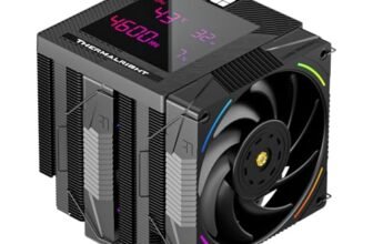 Thermalright-TR Phantom Spirit 120 – Ventola digitale EVO, 7 tubi termici, doppia ventola PWM da 120 mm, display digitale sul coperchio, per PC AM4/AM5/Intel LGA1700/1851/1150/1151/1200