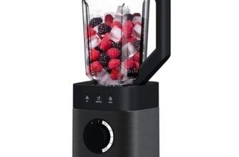 Haier Frullatore I-Master Serie 5, Funzione Ice Crush, Smoothie, 5 velocità variabili, pulizia automatica, caraffa in vetro da 1,7 L, Personal Jug 0,6 1200 W [Nero]