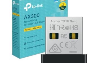 TP-Link AX300 WiFi 6 USB, Chiavetta WiFi per PC Fisso, 2.4 GHz 286 Mbps, Supporta Windows 11/10/7 e Linux, Modalità AP, Design Nano, MU-MIMO, OFDMA, Archer TX1U Nano