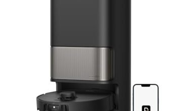 DREAME L40s Pro Ultra Robot Aspirapolvere, Auto-pulizia moci, Aspirazione 19.000 Pa, Spazzola antigroviglio, Estensione Moci e Spazzola Laterale per Angoli, evita oltre 180 oggetti, Controllo Vocale