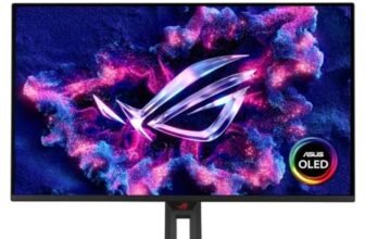 ASUS ROG Strix OLED XG27AQDMES, Monitor Gaming da 26,5″ QHD QD-OLED (2560 x 1440), 0,03ms Response Time, 240 Hz, ELMB e Compatibile con G-SYNC, Neo Proximity Sensor, DisplayWidget Center, Nero