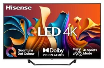 Hisense TV 65″ QLED 4K 65A72NQ, Smart TV VIDAA U7, Dolby Vision, HDR 10+, Game Mode Plus, Dolby Atmos, Alexa Built-in, VIDAA Voice, Tuner DVB-T2/S2 HEVC 10, lativù 4K