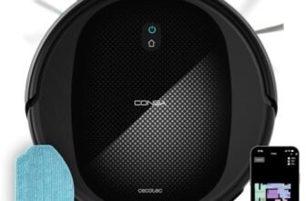 Cecotec Robot Aspirapolvere Conga M20. Navigazione Giroscopica Ordinata, 7000Pa Pressione Aspirazione, Autonomia 160 Minuti, Sensori Anticaduta e Spazzola Multifunzione, TotalSurface, App Control