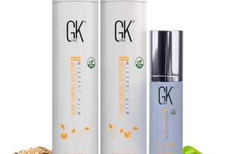 GK HAIR Global Keratin Bilancianti Shampoo e Balsamo (300ml / 10.1Fl Oz) con Cashmere (50ml / 1.69Fl Oz) Balancing Shampoo & Conditioner Per Capelli Grassi e Danneggiati