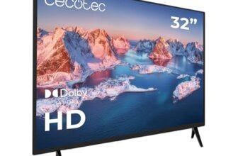 Cecotec Televisore 32″ – TV LED 0 Series 0032S. Schermo 32 Pollici, HD, Risoluzione Immagini e Video Ottimale, Sistema Dolby, Memoria Flash, Connettività HDMI/USB, Telecomando