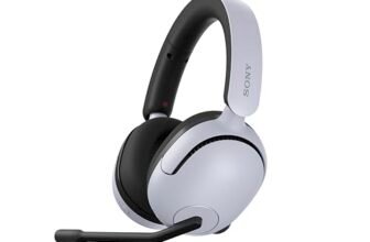 Sony INZONE H5 – Cuffie gaming wireless, Suono spaziale a 360 gradi per il gaming, Vestibilità comoda, Durata della batteria 28 ore, Bassa latenza, Microfono con AI, Compatibili con PC e PS5-Bianco