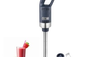 VEVOR Frullatore a Immersione Commerciale 500 W Frullatore a Immersione per Impieghi Gravosi 406,4 mm con Lama in Acciaio Inossidabile, Frullatore Portatile Multiuso per Zuppe, Salse, Purè di Patate
