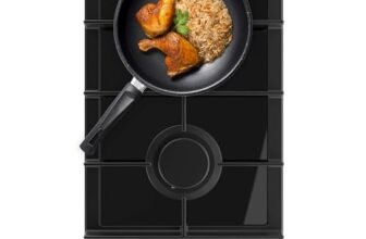 Cecotec Piano Cottura a Gas a 2 Fuochi Bolero Squad G 2400F Glass Black. 5.2kW, Triplo Anello, Vetro Nero, Griglie Ghisa, WOK, Accensione Elettronica, Sistema Sicurezza, Conversione a Gas Butano