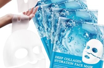 Maschera Collagene Viso Coreana, Maschera Bio Collagene Viso Idratante, Rassodante, Antirughe, maschere collagene viso per Nutriente, Migliora l’elasticità Della Pelle, Adatto a Pelli Sensibili 4Pcs