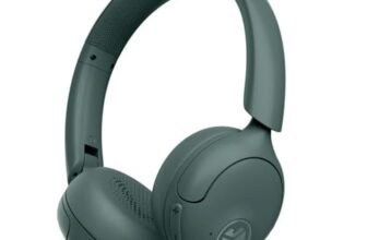 JLab Go Lux ANC Cuffie Wireless On Ear con Cancellazione Attiva del Rumore – 70+ Ore di Autonomia, Microfono Integrato, Connessione Multipla Bluetooth e Audio Spaziale, Salvia