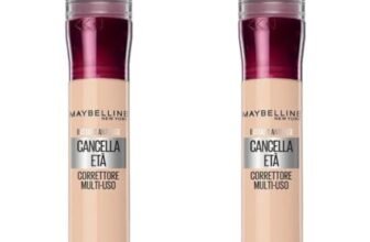 Maybelline New York Correttore Multi-Uso, Idratante e con Coprenza Modulabile, Imperfezioni e Occhiaie Coperte, Con Bacche di Goji e Haloxyl, Cancella Età, Tonalità: 01 Light, Bipacco