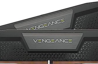 CORSAIR VENGEANCE DDR5 RAM 32GB (2x16GB) 6000MHz CL36 Intel XMP Compatibile iCUE Memoria per Computer – Nero (CMK32GX5M2E6000C36)