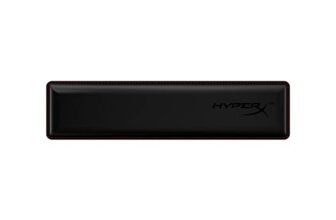 HyperX Wrist Rest, Poggiapolsi per tastiere senza tastierino numerico, Memory Foam in Gel, Anti-Scivolo, Materiali resistenti con Cuciture Impercettibili e Prova di Usura, Ergonomico, Nero