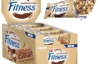 FITNESS Cappuccino Barrette Cereali Integrali gusto Cappuccino, 24 Barrette da 23,5g (564g)
