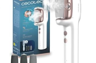 Cecotec Lima Elettrica Piedi Calli con Batteria Ricaricabile SkinCare Steam Silky. Funzione Vapore, 3 Testine, Resistente all’Acqua IPX7, 3 Velocità, Raschietto Extra, Raspador per pelle Secca e Dura
