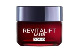 L’Oréal Paris Crema Viso Giorno Revitalift Laser, Per Tutti i Tipi di Pelle, Azione Antirughe e Anti-Età, Pelle più Soda e Tonica, Con Acido Ialuronico, Vitamina C e Pro-Retinolo, 50 ml