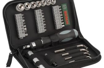 Bosch 1x Astuccio avvitamento 38 pezzi con cricchetto (Accessorio Trapano)