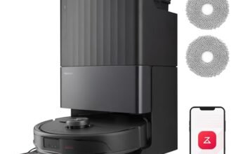 roborock Qrevo Master Set Robot Aspirapolvere con Funzione Mopping&Mop Sollevabile, Design FlexiArm, Potenza di Aspirazione HyperForce di 10.000 Pa, Rilevamento dello Sporco, Nero