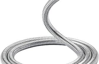 GRIFEMA COMPLENTO-G851Flessibile Doccia in Acciaio Inossidabile (G1/2 pollici, 150 CM), Tubo Doccia da Anti Torsione, Argento/Cromo