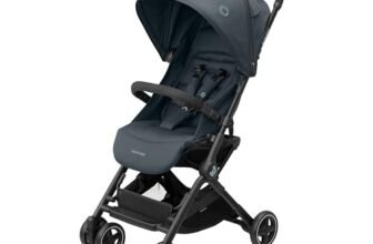 Maxi-Cosi Lara2 Passeggino Leggero per Bambini 0 – 4 anni, 0 – 22 kg, Passeggino da Viaggio Pieghevole Chiusura Compatta, Reclinabile 3 Posizioni, Tessuti Traspiranti, 2 Cestelli, Essential Graphite