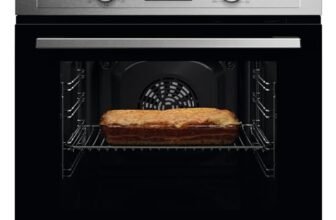 Electrolux OED3H00BX Forno Da Incasso, SteamBake Serie 600, Capacità 65L, Multifunzione, Ventilato, Classe A, Display LED, Pulizia AquaClean, Nero/Inox, 670x654x635 mm