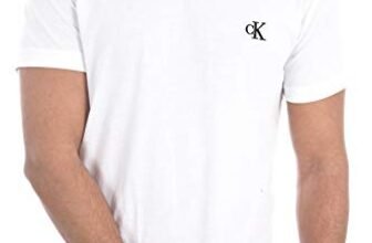 Calvin Klein Uomo T-Shirt Maniche Corte CK Essential Slim Fit, Bianco (Bright White), M
