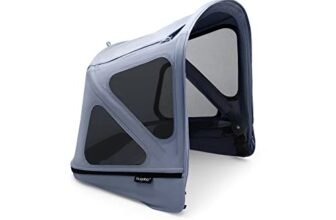 Bugaboo Donkey Cappottina Breezy, Estensibile per una maggiore copertura e una Protezione Solare ottimale, Resistente all’Acqua, Compatibile Con Tutti i Passeggini Donkey, Seaside Blue