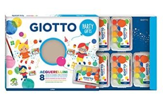 GIOTTO Party Gifts – Confezione da 8 Acquerellini per Feste, 15 Pastiglie